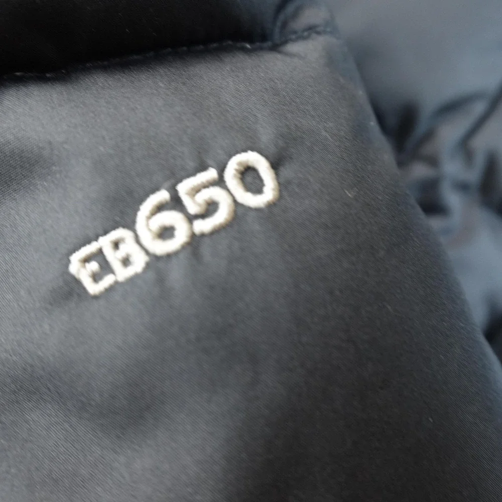 Eddie Bauer Jacket Womens XS Black EB650 Down Puffer Long Parka Trench Coat Hike